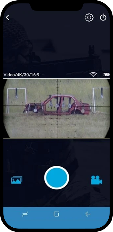 iphone app with triggercam showing camera view